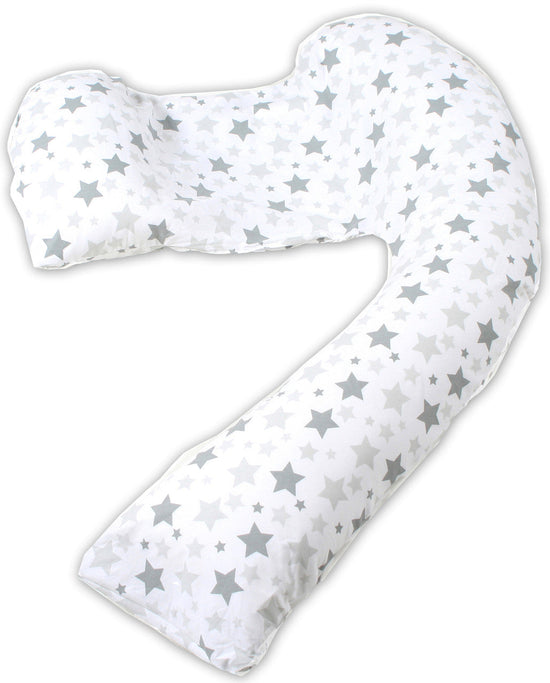 Dreamgenii Pregnancy, Support and Feeding Pillow Grey Stars