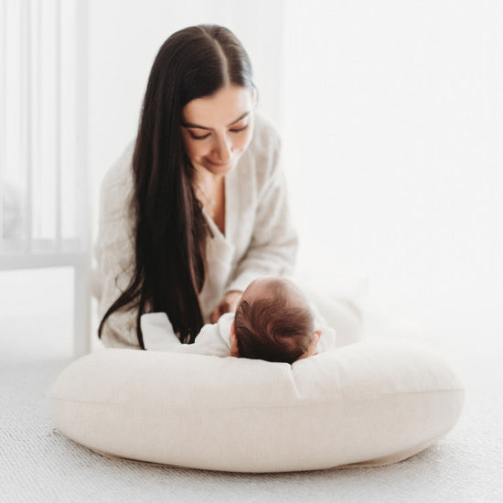 Dreamgenii Baby Feeding Pillow - Beige Jersey