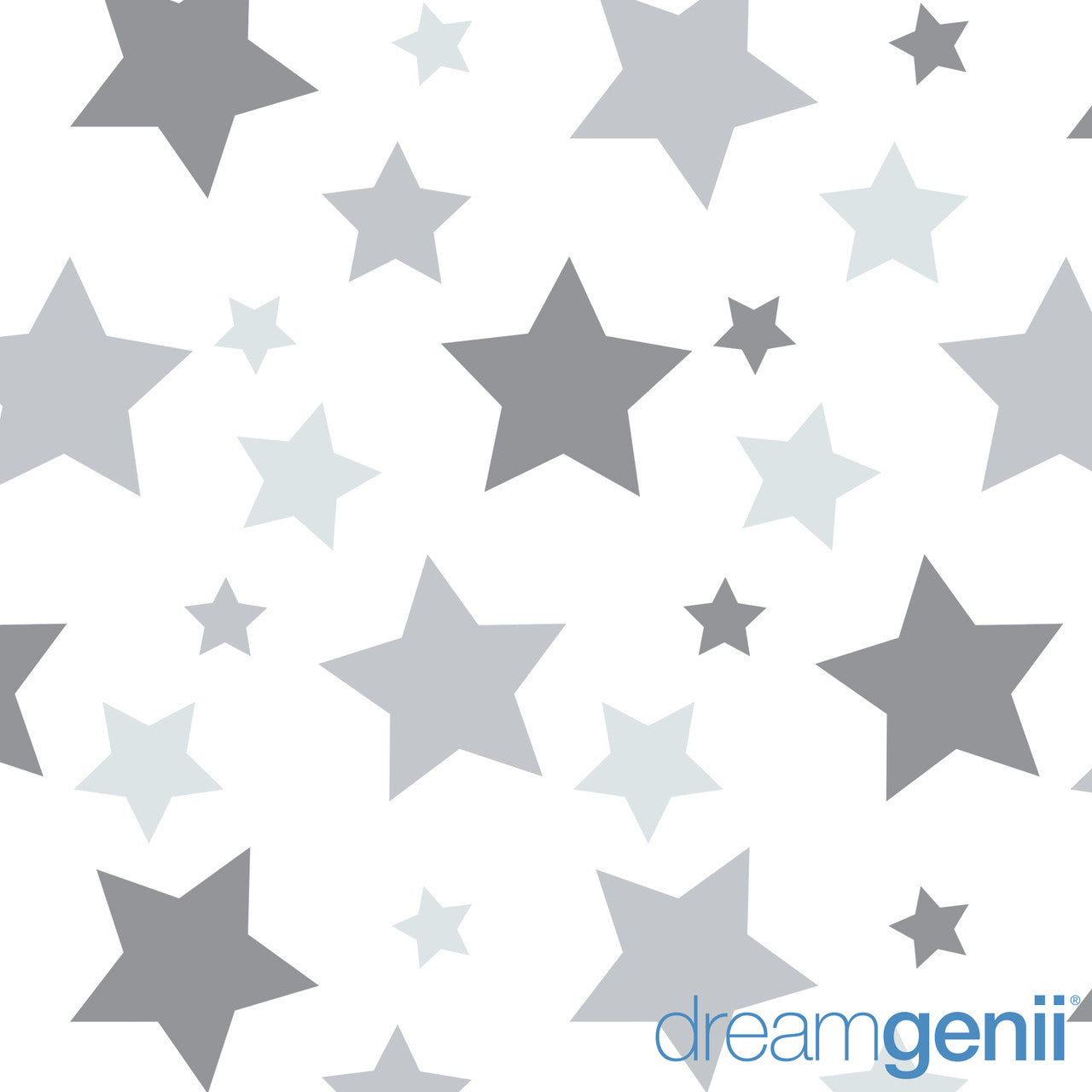 Dreamgenii Pregnancy, Support and Feeding Pillow Grey Stars