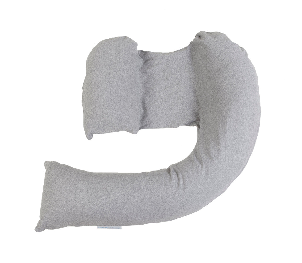 Dreamgenii Pregnancy Support and Feeding Pillow Grey Marl Jersey Cotton