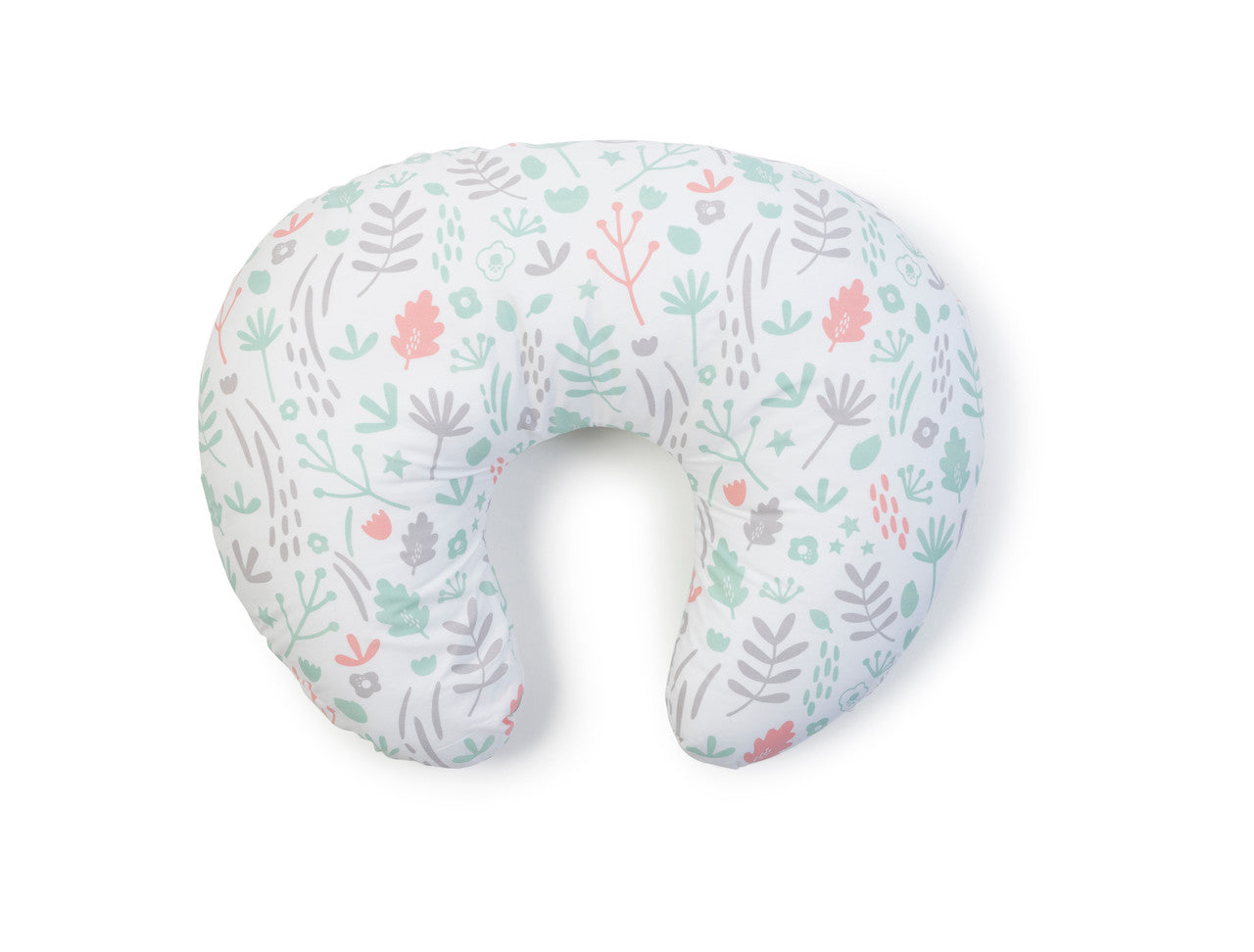 Dreamgenii Baby Feeding Nursing Pillow Cover -  Grey/Coral - Spare Cotton Cover